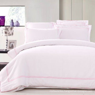 Poly Cotton Embroidery Style Single Bedding Set For Luxury Hotel Bed